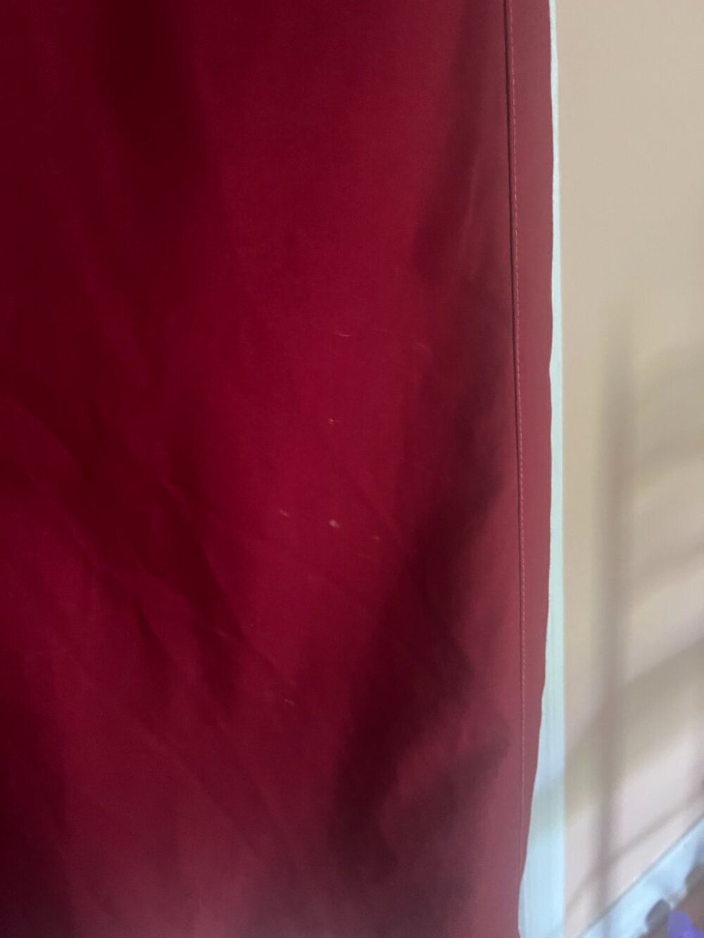 Vintage Burgundy Trench Coat - Picture 8 of 8